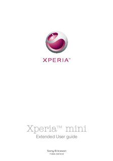 Sony Xperia Mini manual. Tablet Instructions.